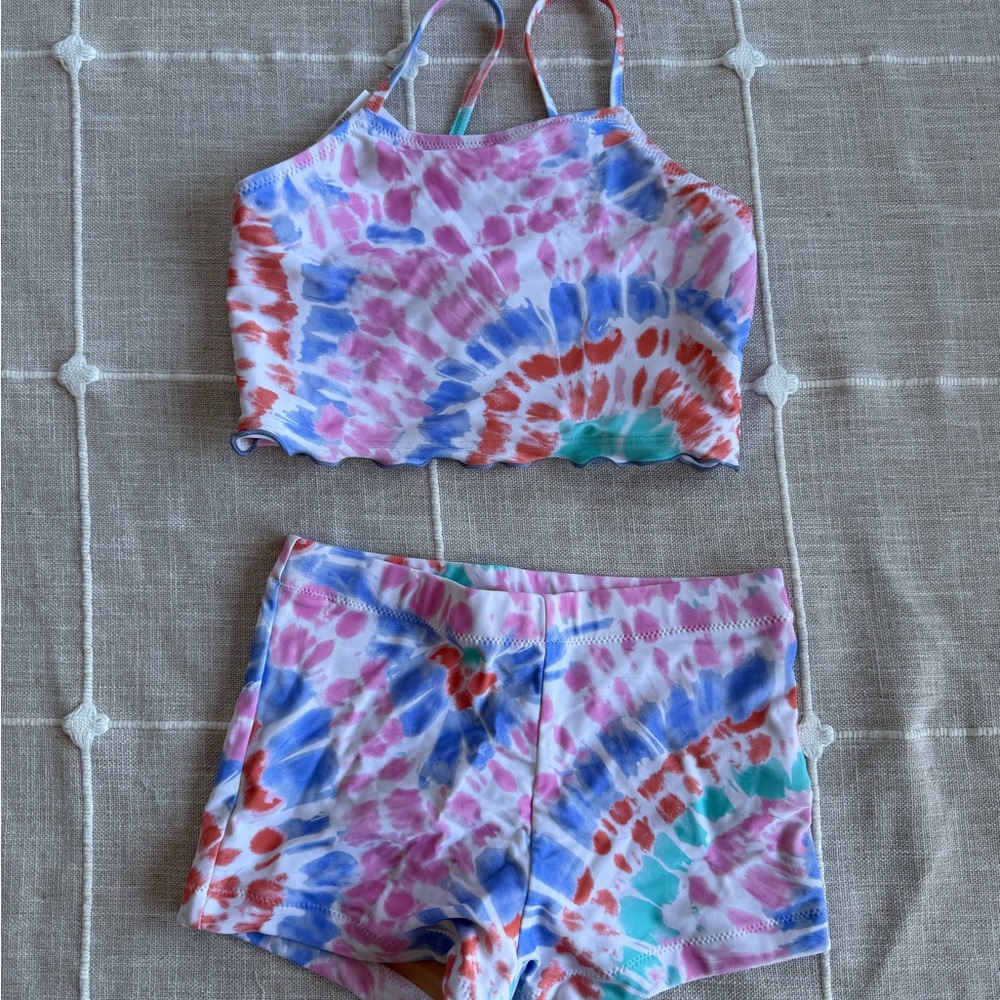 Crewcuts Multicolor Tie-Dye Swimsuit